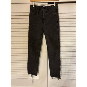 Madewell Women's Distressed Black Jeans